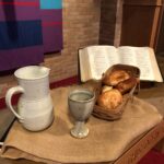 Communion is served during the worship service on the first Sunday of every month. This sacrament is open to all, and everyone is invited to receive Communion.