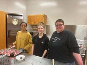 Members of the Youth Group and the Youth Council made cookies to deliver to 12 of our home bound folks for Christmas.