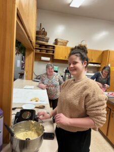 Members of the Youth Group and the Youth Council made cookies to deliver to 12 of our home bound folks for Christmas.